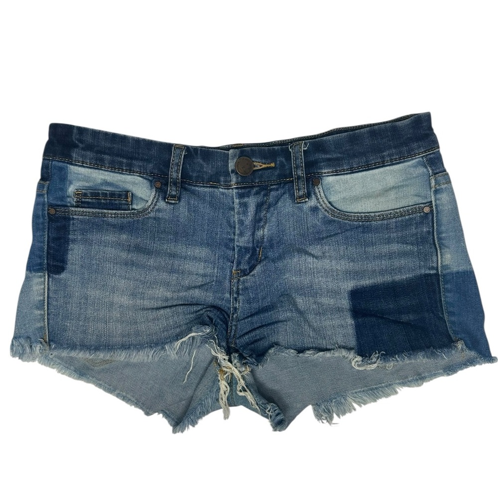 BlankNYC Patchwork Denim Shorts 25